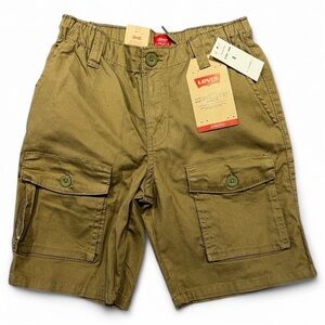 NWT Levi's Kids Olive Cargo Shorts, “XX Utility EZ” Style (Size S / P / Ch)